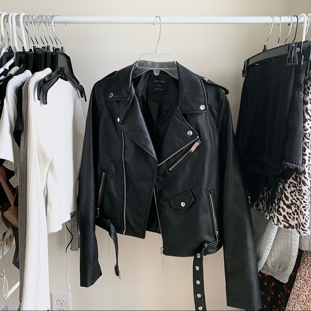 SOLD Vegan leather jacket